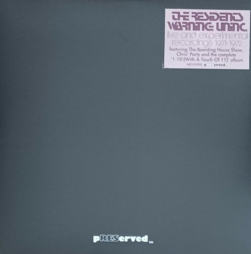 Residents, The – Warning: Uninc. (Live And Experimental Recordings 1971-1972)