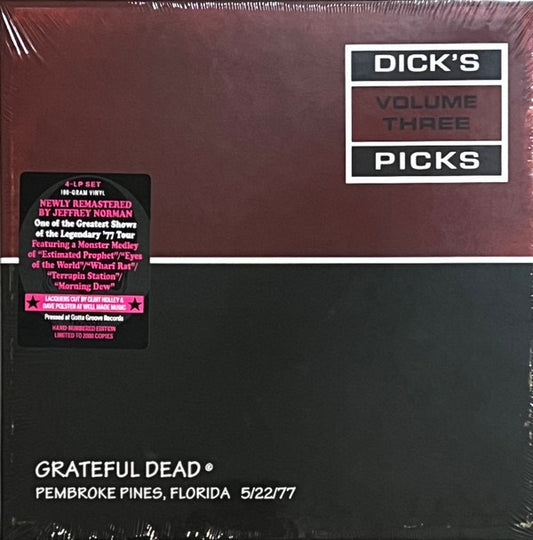 Grateful Dead  ‎– Dick's Picks Volume Three: Pembroke Pines, Florida - 5/22/77